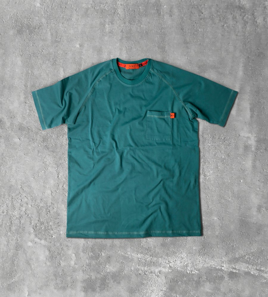 Teal Pocket Tee